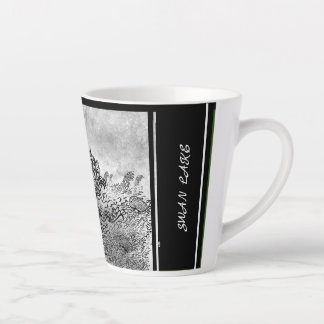 Café Latte Taza Digital Caligrafía Lago de los Cisnes LS Latt