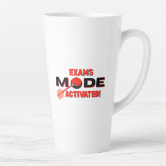 Café Latte Taza Modo Exámenes Activado – Taza de Estudio para