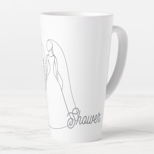 Café Latte Taza para Desayuno de Novia (Ángulo derecho)