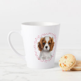 Café Latte Taza personalizada de cavalier rosa pastel Foto
