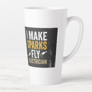 Café Latte Taza Regalo para Electricistas Maestros de Circuit