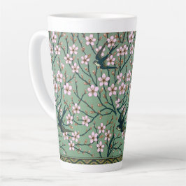 Café Latte Taza Walter Crane - Golondrinas y flores de almend