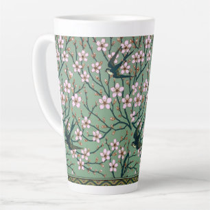 Café Latte Taza Walter Crane - Golondrinas y flores de almend