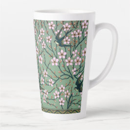 Café Latte Taza Walter Crane - Golondrinas y flores de almend