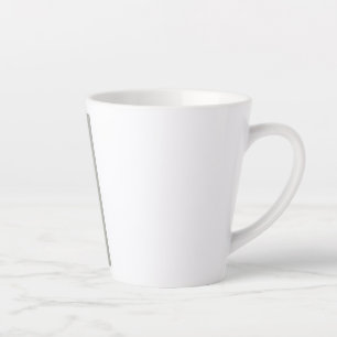 Café Latte Una taza con paloma de paz y escritura