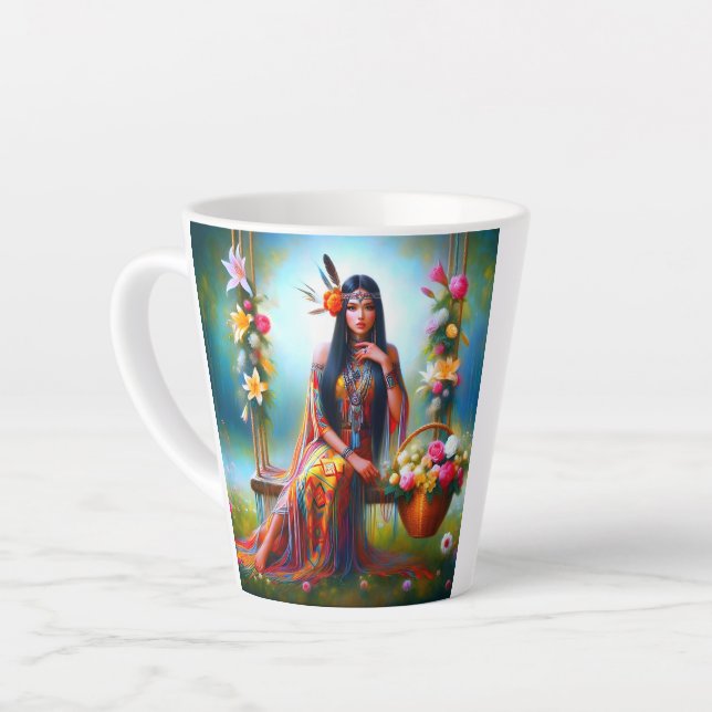 Café Latte Una taza llena de amor y luz (Ángulo izquierdo)
