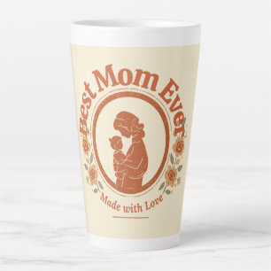 Café Latte Una taza vintage para tu madre en el día de la Mad