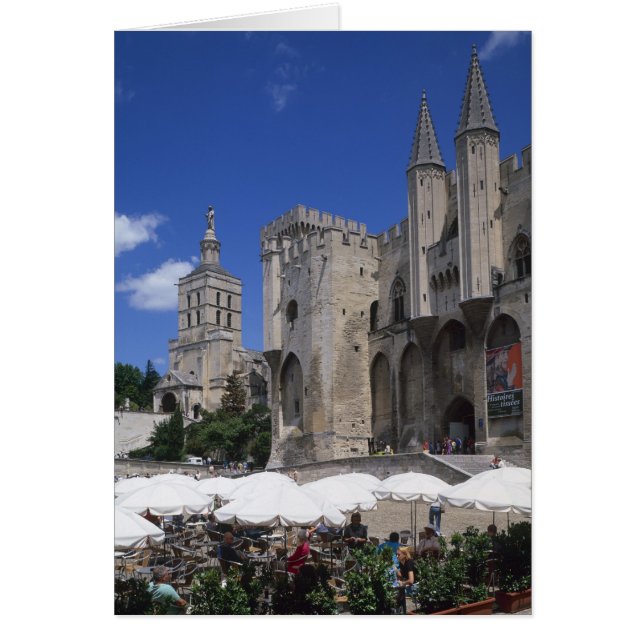 Café, Le Palais des Papes, Avignon, Vaucluse, (Frente)