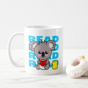 Café Leer: El libro de lectura cute Koala y la taza de 
