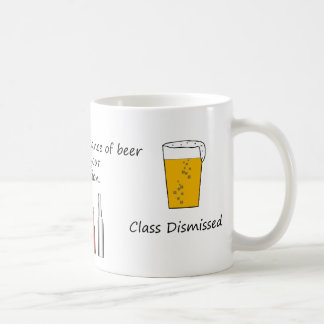 Café ley de cervezas de la taza