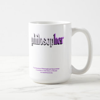 Café lila de la taza del filósofo