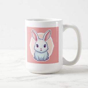 Café linda taza de conejo.