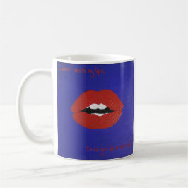 Café Líneas cursis para taza de San Valentín