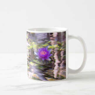 Café Lirios de agua que flotan la taza 01