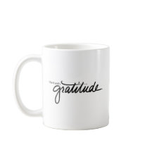 Llenado de la taza de la gratitud