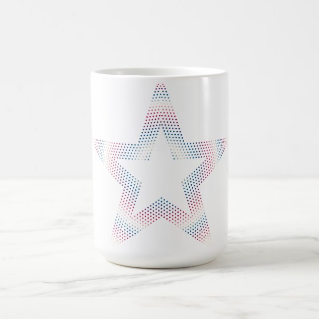 Café logotipo de estrella en taza (Centro)