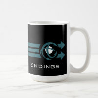 Logotipo de las conclusiones y taza alternos de la