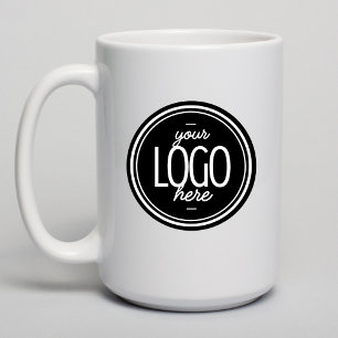 Café Logotipo de negocio moderno personalizado en taza 