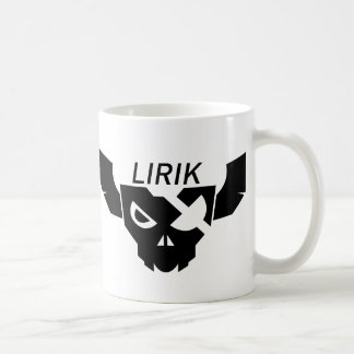 Café Logotipo negro de Lirik en la taza blanca