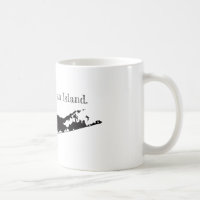 Long Island aumentado en una taza Nueva York de la