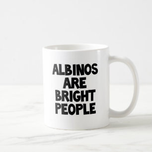 Café Los albinos son taza brillante de la gente