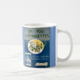 Café Los derechos al voto de la vintage mujer: Taza de