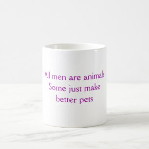 Café Los hombres son taza de los animales
