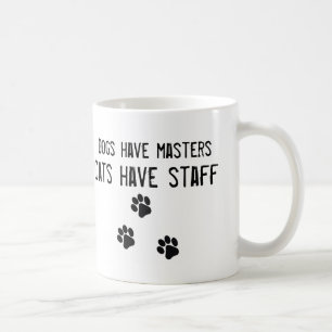 Café Los perros tienen gatos de los amos tener taza del