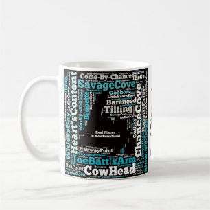 Café Lugares reales en la taza de Terranova