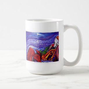 Café Luna azul sobre la TAZA de Chicago