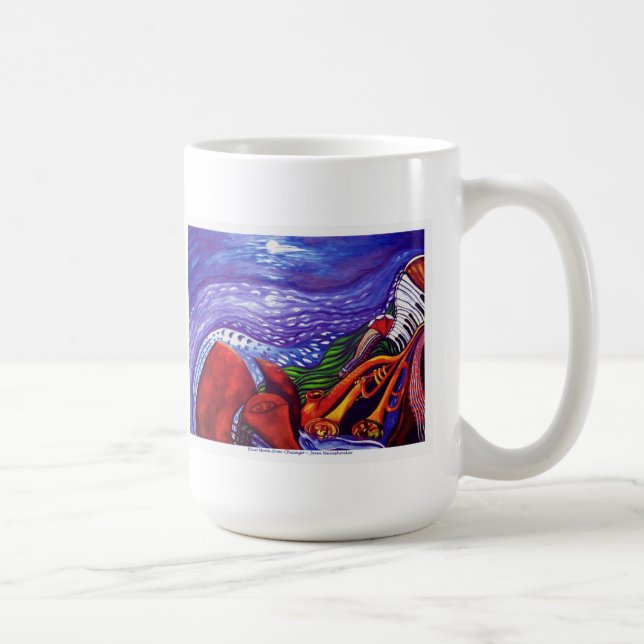 Café Luna azul sobre la TAZA de Chicago (Derecha)