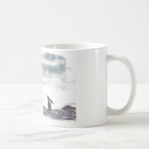 Café Luna que mira la taza de las liebres