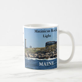Café Luz de la roca de Matinicus, taza de Maine