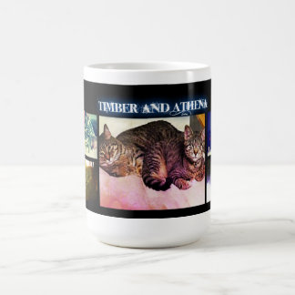 Café Madera y taza de los "hermanos" de Athena
