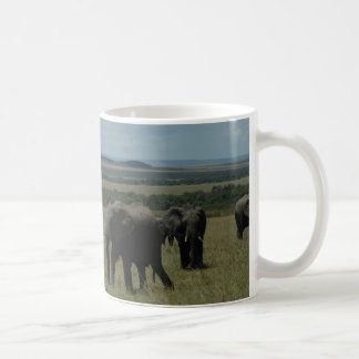 Café Manada Maasai Mara, Kenia del elefante de la taza