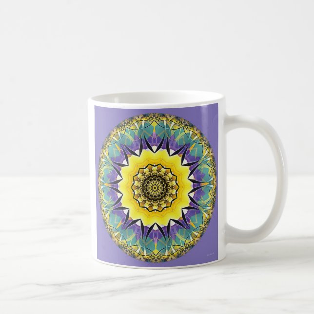 Café Mandalas de la cura y de despertar, no. 5, taza (Derecha)