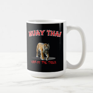 Café Manera tailandesa de Muay de la taza del negro del