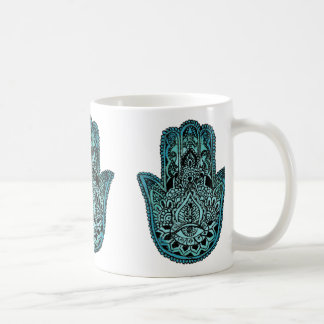 Café Mano de la taza del blanco de Fátima