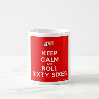 Café Mantenga taza tranquila y del rollo de Sixty-Sixes