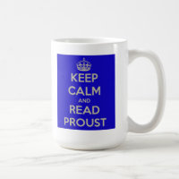 Mantenga tranquilo y lea la taza de Proust