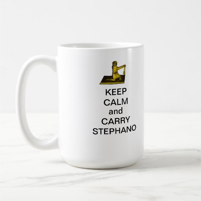Café Mantenga tranquilo y lleve la taza de Stephano (Izquierda)