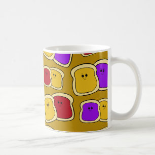 Café Mantequilla de cacahuete y taza de la jalea - taza