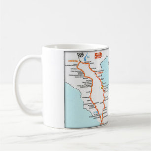 CAFÉ MAPA DE MILLE MIGLIA - TAZA