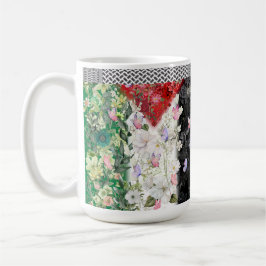 Café Mapa floral de la taza palestina más silenciosa