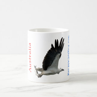 Café Mar-Eagle con la taza de los pescados