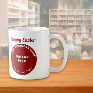 Café Marca de Negocios Rojo   Pascua   Taza