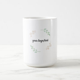 Café Marco floral minimalista: diseño de taza botánica 