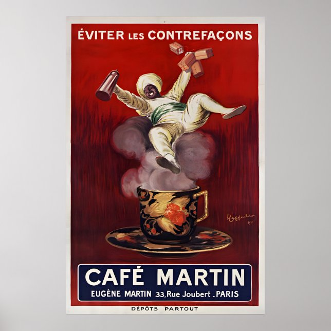 Cafe Martin - Impresiones de carteles antiguos - C (Frente)
