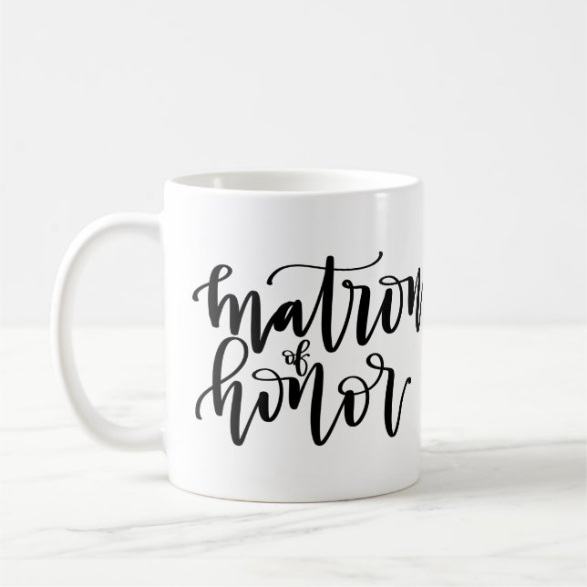Café Matrona de la taza de la caligrafía del honor (Izquierda)