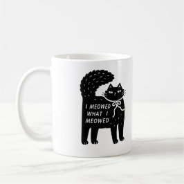 Café "Maullé lo que maullé" Taza de gato negro